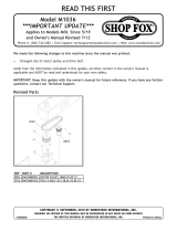 Shop fox M1036 Owner's manual