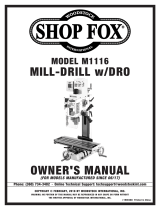 Woodstock Variable-Speed Mill-Drill Owner's manual