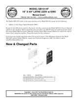 Grizzly SB1014F Owner's manual