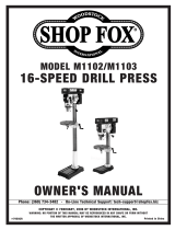 Grizzly M1102 User manual