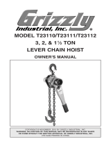 Grizzly T23110 Owner's manual