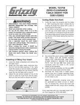 Grizzly T23758 Owner's manual