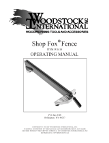 Grizzly THE SHOP FOX W1500 User manual