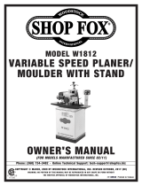 Shop fox 2 HP 7 in. Planer / Moulder User manual