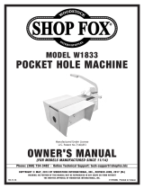 Woodstock Pocket Hole Machine W1833 Owner's manual