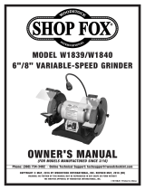 Grizzly W1839 Owner's manual