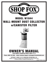 Shop fox Wall-Mount Dust Collector Owner's manual