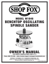 Woodstock Benchtop Oscillating Spindle Sander W1846 Owner's manual