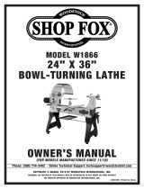 Shop fox W1866 Owner's manual