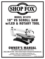 Grizzly 18 in. VS Scroll Saw Owner's manual