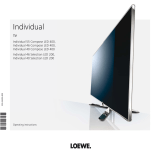 LOEWE Individual TV User manual