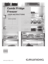 Grundig A++ No Frost Fridge Freezer with Full fresh+ crisper User manual