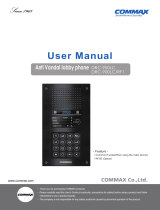 Commax DRC-900LC/RF1 Owner's manual