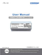 Commax CCU-204AGF/CCU-208AGF Owner's manual