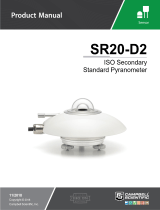 Campbell Scientific SR20-D2 ISO Spectrally Flat Class A (Secondary Standard) Pyranometer Owner's manual