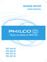 Philco PEC 606 W Owner's manual