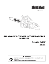 Shindaiwa 352S User manual