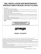 Omega OCG30FFX User manual