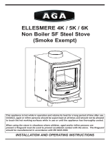 AGA Ellesmere 4K 5K & 6K Smoke Exempt Stove Owner's manual