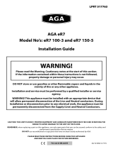 AGA eR7 150-5 Installation guide