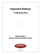 AGA Stanley Supreme Deluxe 1100 Duel Fuel Owner's manual