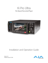 AJA Ki Pro Ultra Operating instructions