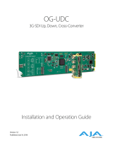 AJA OG-UDC User manual