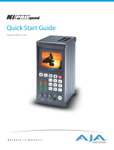 AJA Ki Pro Quad Quick start guide