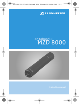 Sennheiser MZD 8000 User manual