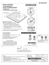 Bogen CAM8PROCSD2X2/U User manual