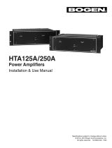 Bogen HFCS1/LP(B)HTA125A User manual