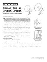 Bogen SG8WSPT15A/SP158A User manual