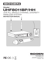 Bogen UBP8011/UDR8011/ UHT8011 User manual