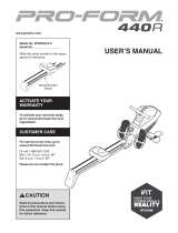 ProForm PFRW3914 User manual