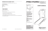 Pro-Form 360 P Treadmill User manual