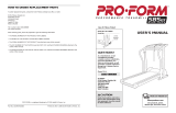 ProForm PETL5859 Owner's manual