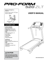 Pro-Form 520 Zlt Treadmill User manual