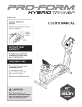 ProForm PFEL03717 User manual