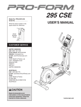 Pro-Form 450 LE User manual