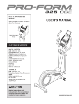 Pro-Form 325 CSE User manual