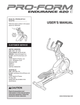 ProForm PFEVEL49716 Owner's manual