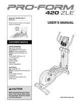 ProForm PFEVEL74912 Owner's manual