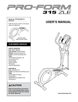 ProForm 831.23953.3 User manual