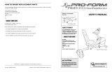 ProForm PFEVEX6183 Owner's manual