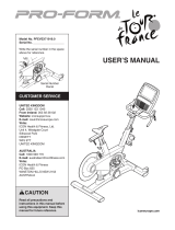 ProForm Le Tour De France PFEVEX71919.0 User manual
