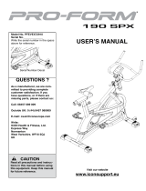 ProForm 190 SPX User manual