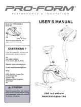 ProForm PFEVIX56282 Owner's manual