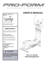 Pro-Form PFIVEL81412 User manual