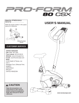 ProForm PFIVEX15016 Owner's manual