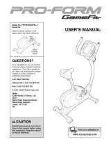 ProForm GameFit Bike PFEVEX92407.0 User manual